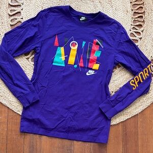 Nike Multicolor Graphic Purple Shirt